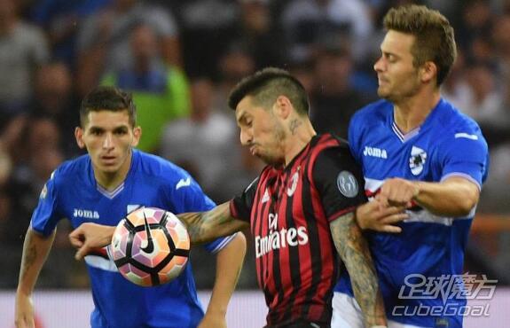 桑普多利亚vsAC米兰分析:主队上轮士气受打击,米兰会很大 桑普多利亚vsAC米兰分析:主队上轮士气受打击,米兰会很大