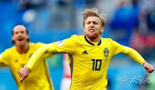 瑞典1-0瑞士时隔24年再进八强 福斯贝里破门