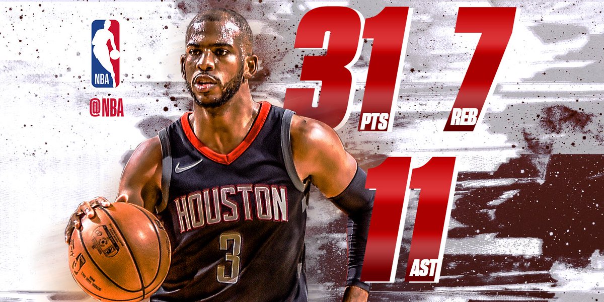 NBA官方评今日最佳数据：保罗31+7+11当选