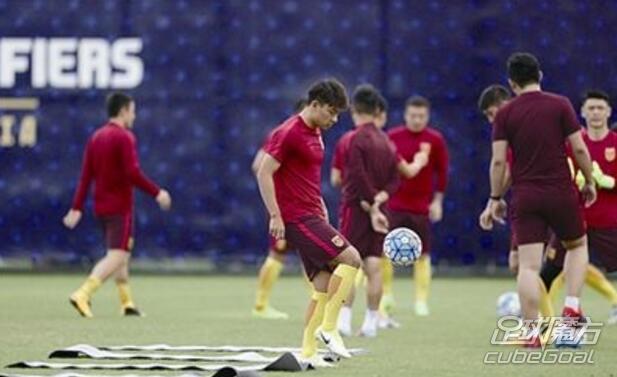 8月31日中国VS乌兹别克斯坦国足训练场景
