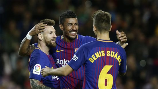 巴萨进球功臣D-苏亚雷斯赞梅西：他做任何事都很容易