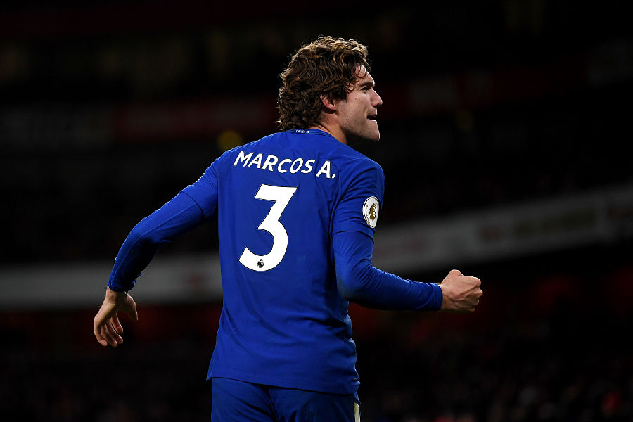 切尔西全新带刀后卫马科斯阿隆索已打进6球