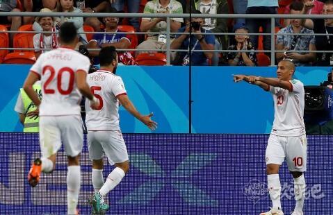 突尼斯2-1巴拿马取本届世界杯首胜 突尼斯包办三球