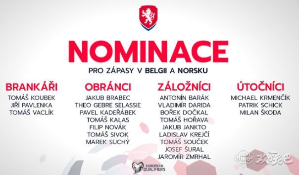 为了备战6月份与比利时、挪威的国家队比赛，捷克足协日前通过官推公布了最新一期的国家队大名单，建业外援多奇卡尔成功入选。