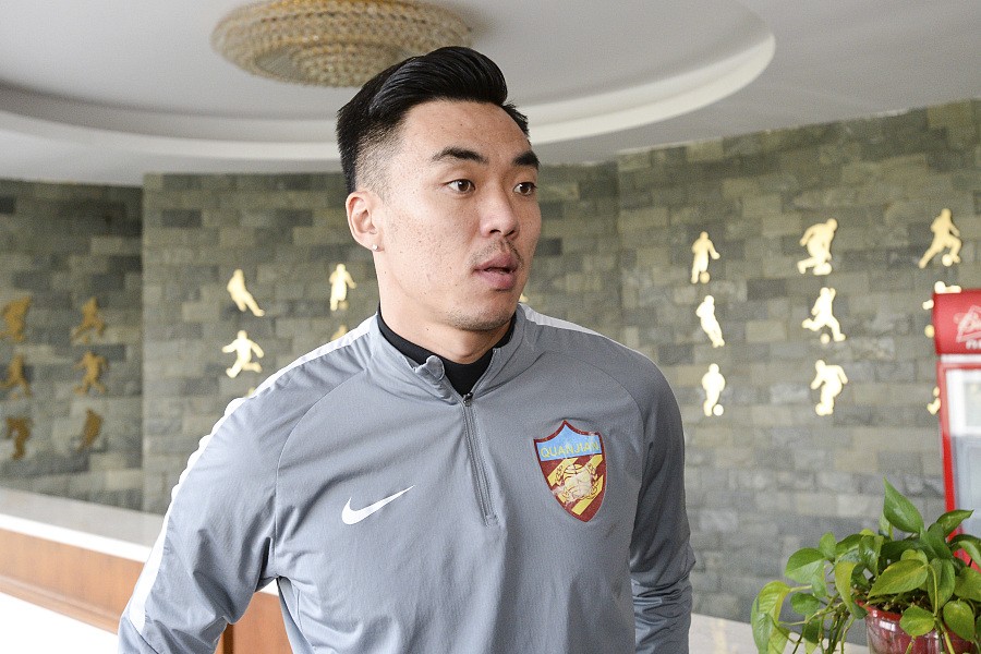 天津权健中场赵旭日:很开心得到里皮的认可