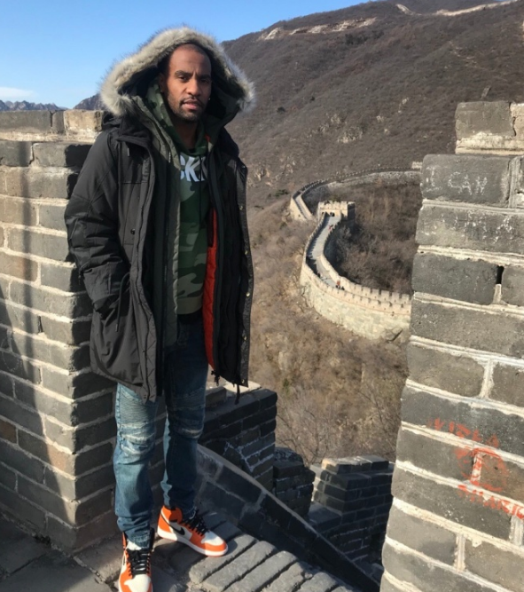 北京外援阿隆-杰克逊到访长城：加油北京