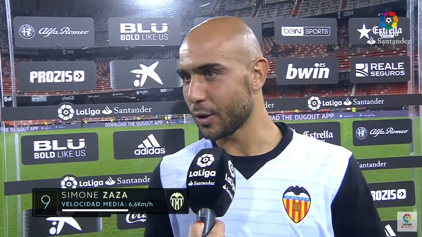 瓦伦西亚前锋扎扎：已经忘掉了之前的不愉快