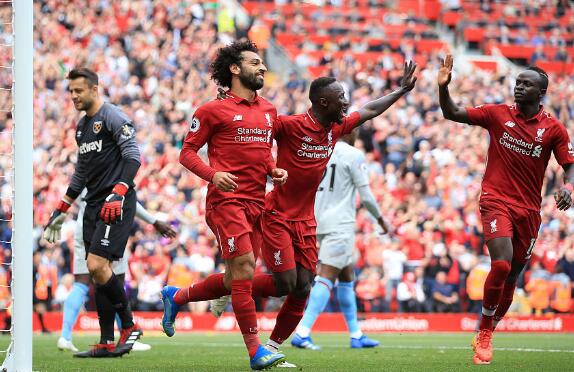 利物浦4-0西汉姆联 马内梅开二度萨拉赫进球